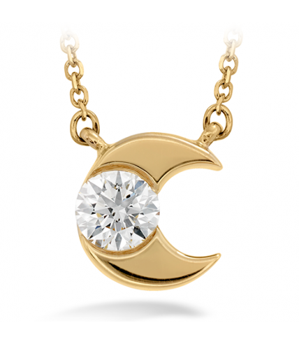 Charmed Half Moon Pendant