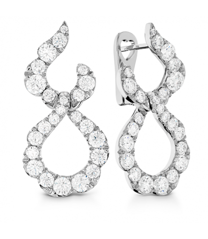 Lorelei Crescent Diamond Drop Earrings