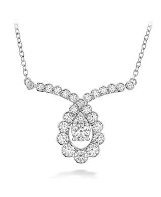 Aerial Regal Scroll Drop Necklace