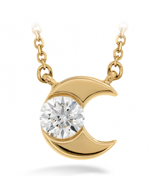 Charmed Half Moon Pendant