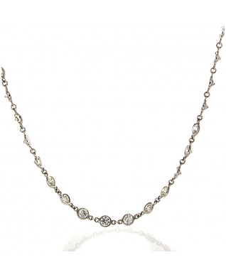 FULL CUT DIAMOND NECKLACE 7.88 CTS