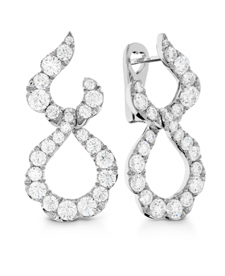 Lorelei Crescent Diamond Drop Earrings