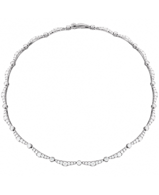 Lorelei Ribbon Diamond Line Necklace