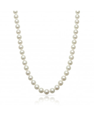 14KT YG  9-10MM FWP 18 NECK