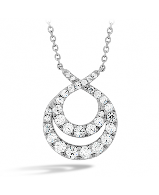 Optima Double Circle Diamond Necklace