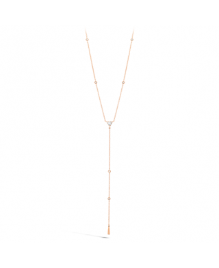 Triplicity Triangle Lariat Necklace