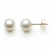 14KT YG FRESHWATER PEARL 5-6MM EARRINGS