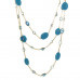 TURQUOISE AND TOPAZ NECKLACE