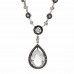 BLACK & WHITE CRYSTAL AND DIAMOND NECKLACE